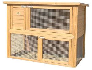 Flat Pack Single Hutch With Open Under Run 104x56x104cm